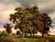 Georg-Heinrich Crola Oak Trees oil painting